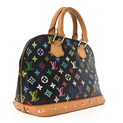 Louis Vuitton Monogram Multicolor Alma Black 3 of 9
