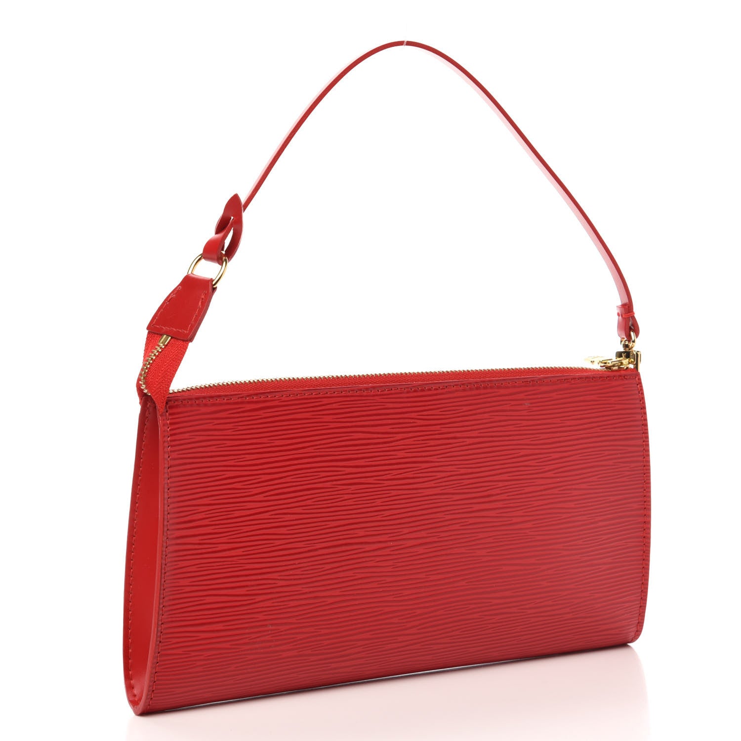 Louis Vuitton Epi Pochette Accessories 24 Castillan Red 3 of 10