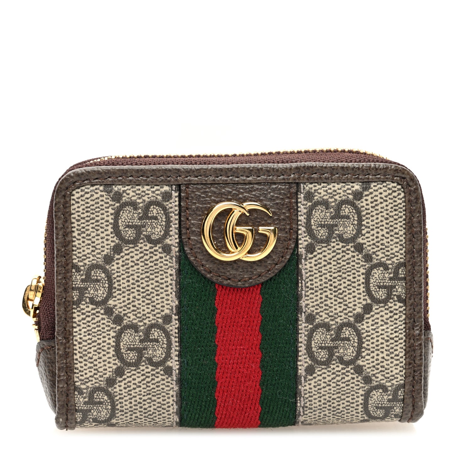 GG Supreme Monogram Web Ophidia Playing Card Case Beige New Acero