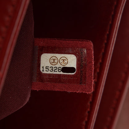 Chanel Lambskin Quilted Large 3 Flap Red 8 of 8