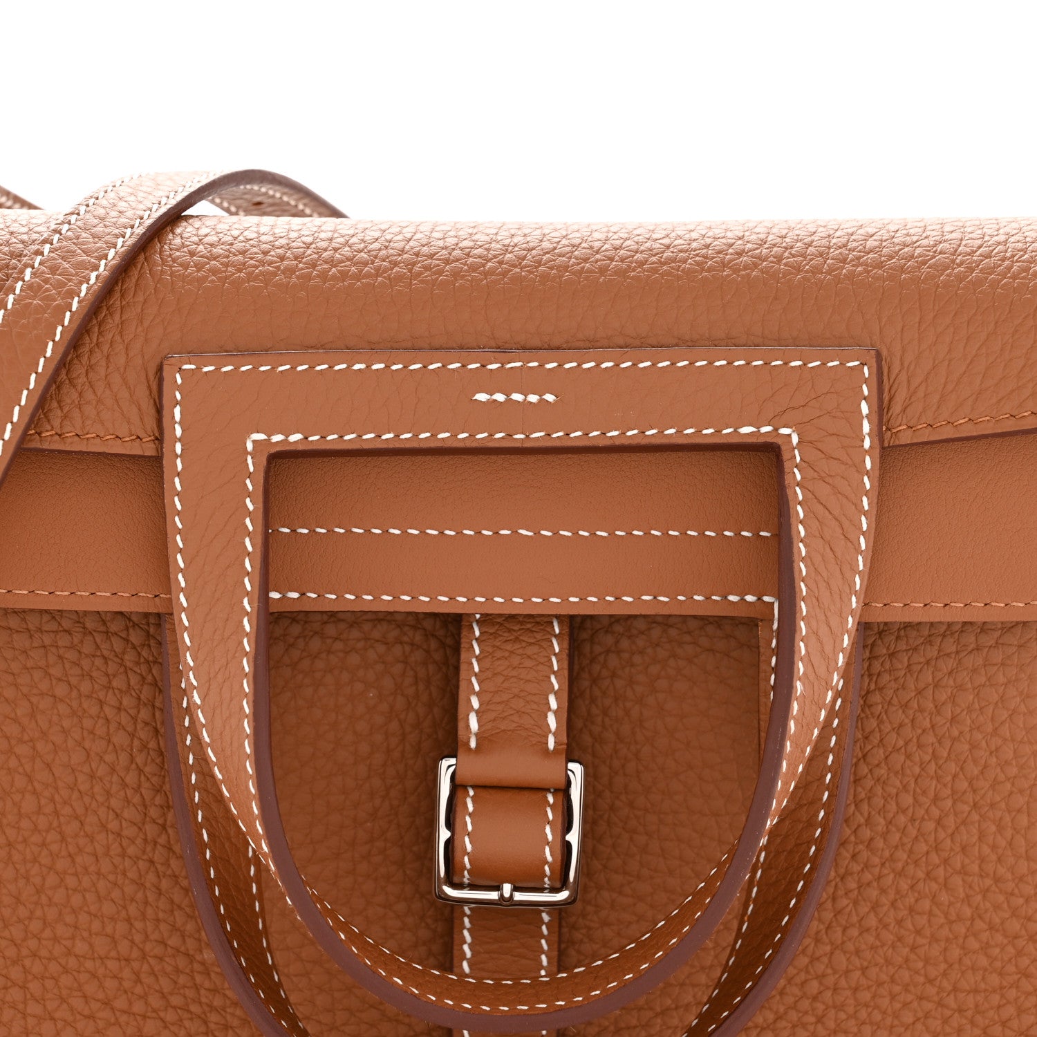 Hermes Taurillon Clemence Halzan 25 Gold 8 of 12