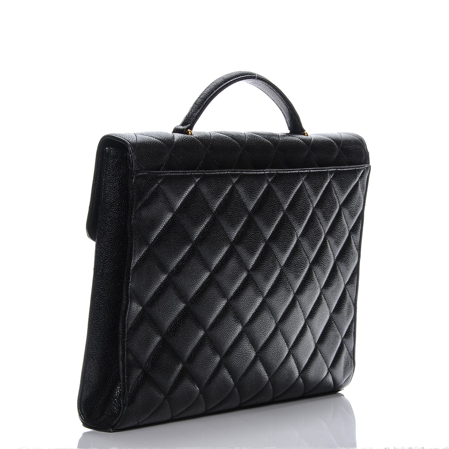 Chanel Caviar Quilted Briefcase Laptop Bag Black 3 of 19