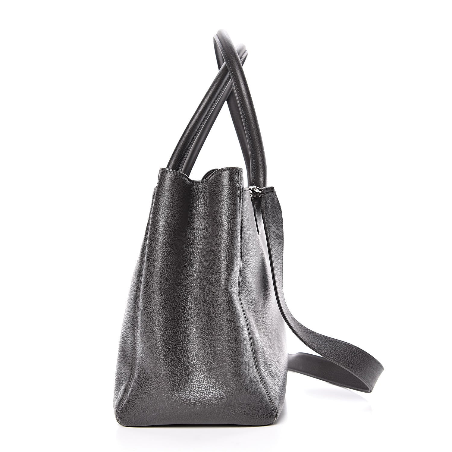 Chanel Calfskin Cerf Executive Shopper Tote Dark Grey 17 of 17