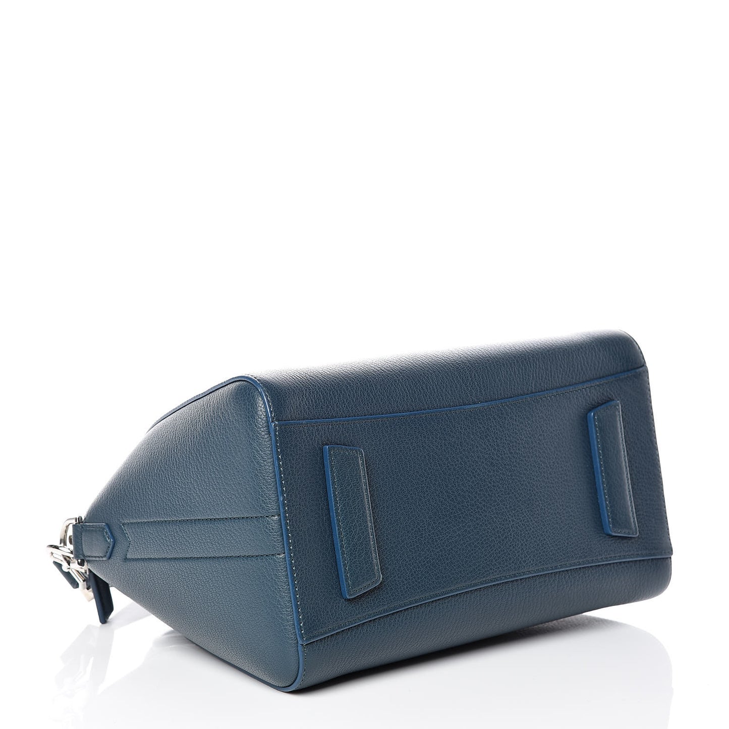 Sugar Goatskin Small Antigona Peacock Blue