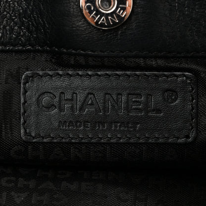 Chanel Calfskin Logo Pochette Black 6 of 10