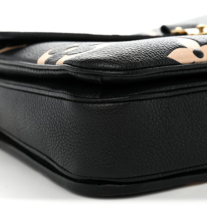 Louis Vuitton Empreinte Monogram Giant Pochette Metis Black Beige 8 of 9