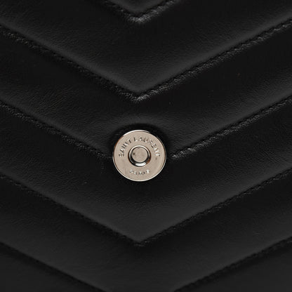 Saint Laurent Calfskin Y Quilted Monogram Medium Loulou Chain Satchel Black 16 of 20
