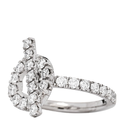Hermes 18K White Gold Diamond Finesse Ring 49 4.75 3 of 7