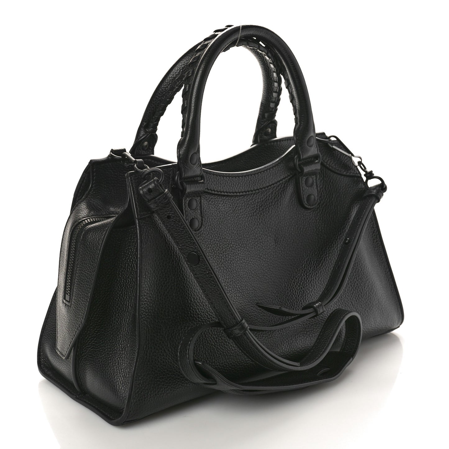 Grained Calfskin Neo Classic Black Hardware S City Black