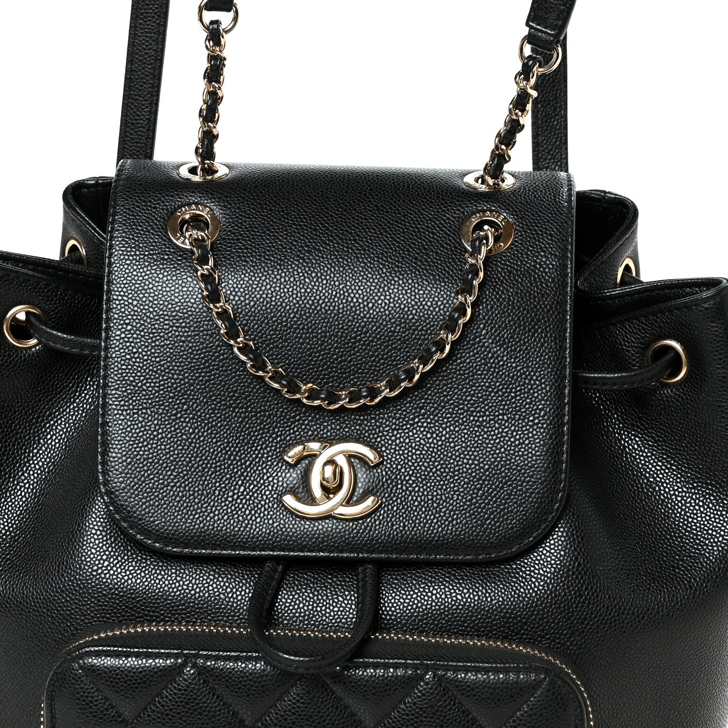 Chanel Caviar Quilted Business Affinity Backpack Black 8 of 10