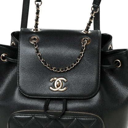 Chanel Caviar Quilted Business Affinity Backpack Black 8 of 10