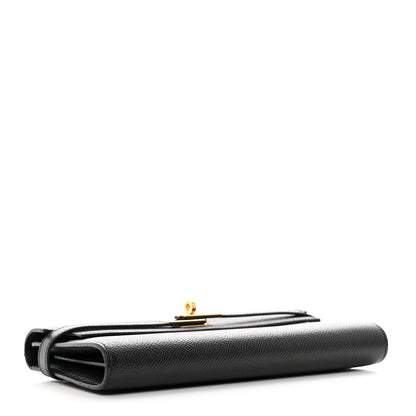 Hermes Epsom Kelly Longue Wallet Black 4 of 10