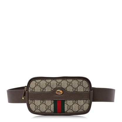 Gucci GG Supreme Monogram Ophidia Belted iPhone Case 95 38 Dark Brown 1 of 12