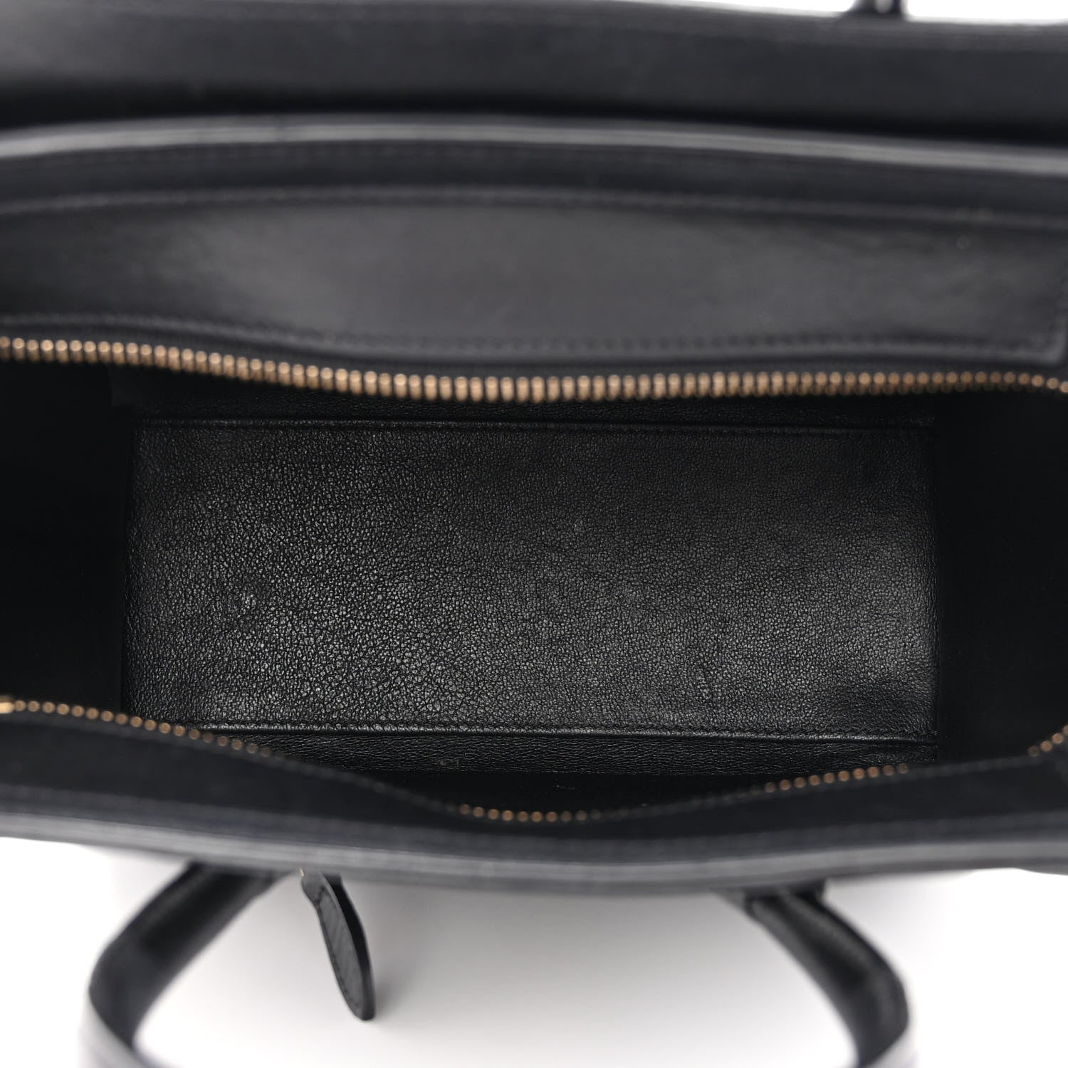 Celine Smooth Calfskin Nano Luggage Black 5 of 10