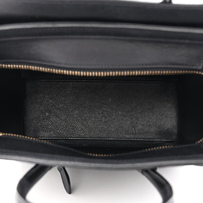 Celine Smooth Calfskin Nano Luggage Black 5 of 10