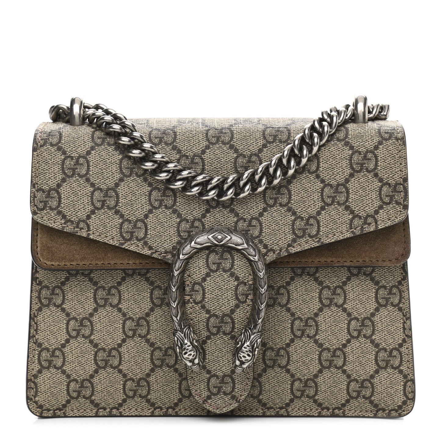 GG Supreme Monogram Mini Dionysus Shoulder Bag Taupe