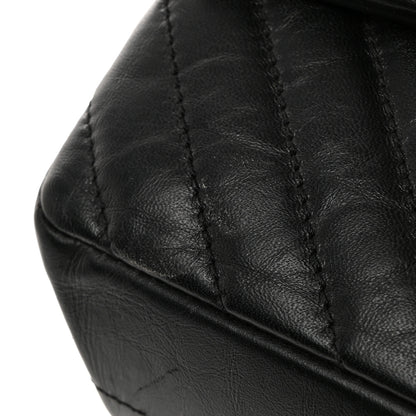 Chanel Aged Calfskin Chevron Quilted 2.55 Reissue 226 So Black 11 of 12
