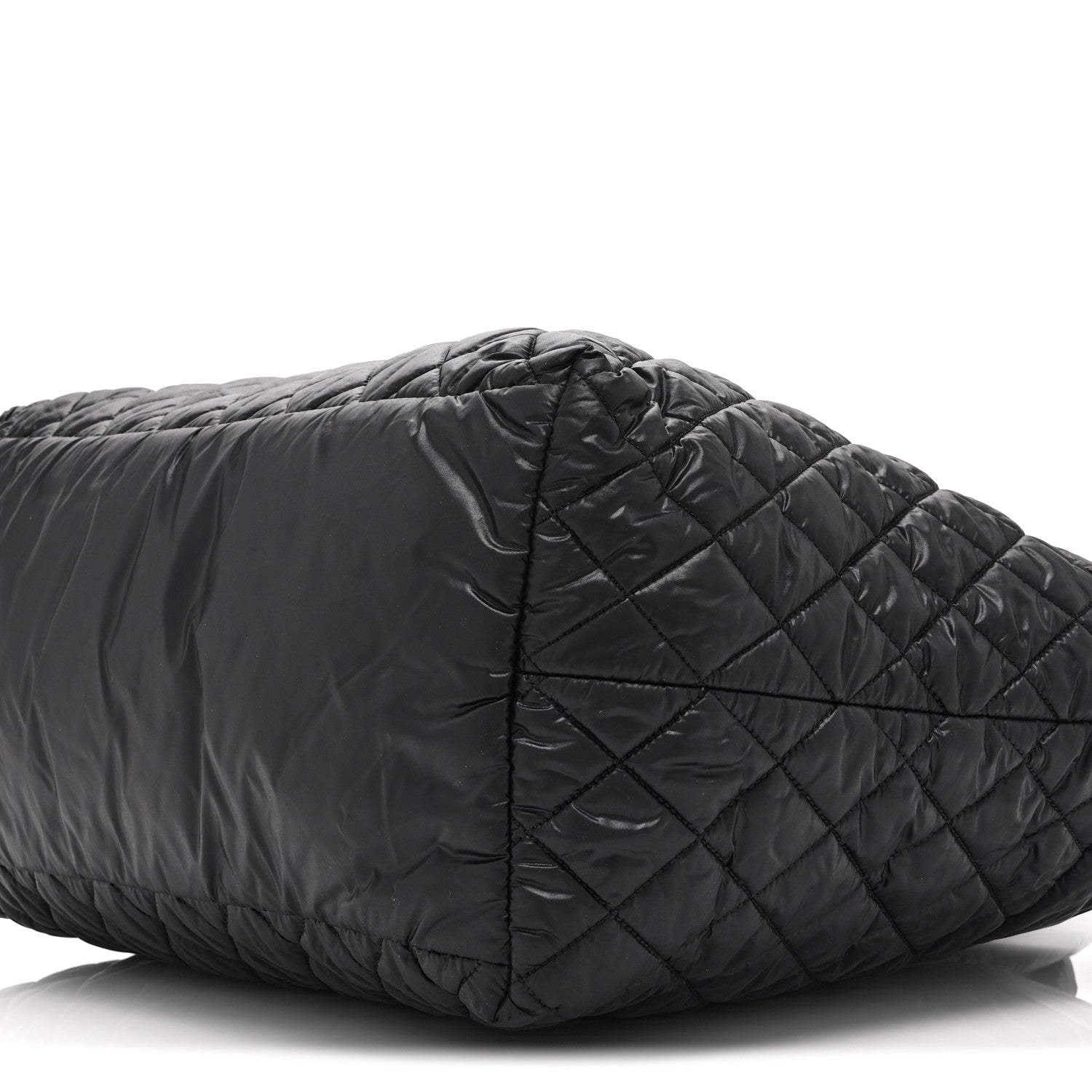 Chanel Nylon Quilted Large Coco Cocoon Tote Black 10 of 10