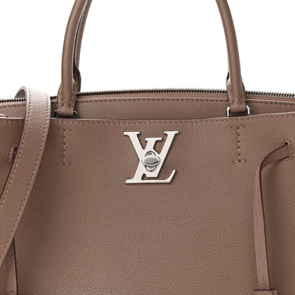 Louis Vuitton Calfskin Lockmeto Taupe Glace 7 of 9