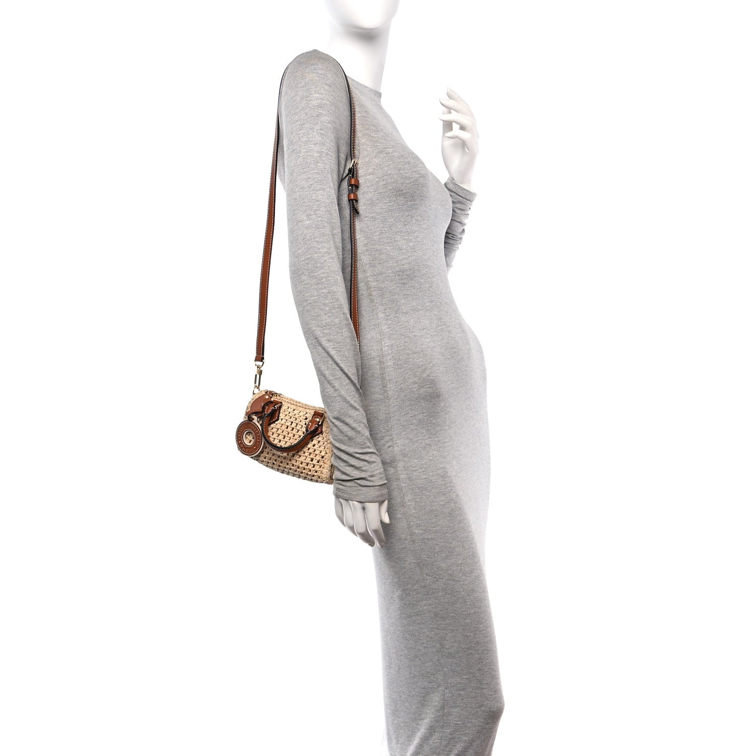 Louis Vuitton Raffia Nano Speedy Natural Tan 2 of 10