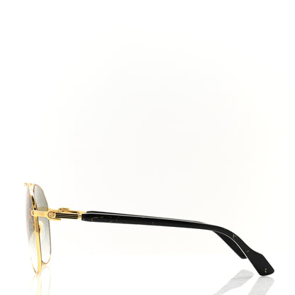 Gucci Metal Aviator Sunglasses GG1220S Gold Multicolor 3 of 7