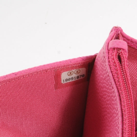 Chanel Iridescent Caviar Wallet on Chain WOC Hot Pink 7 of 8