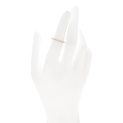 Tiffany 18K Rose Gold Diamond Metro Band Ring 50 5.5 2 of 4