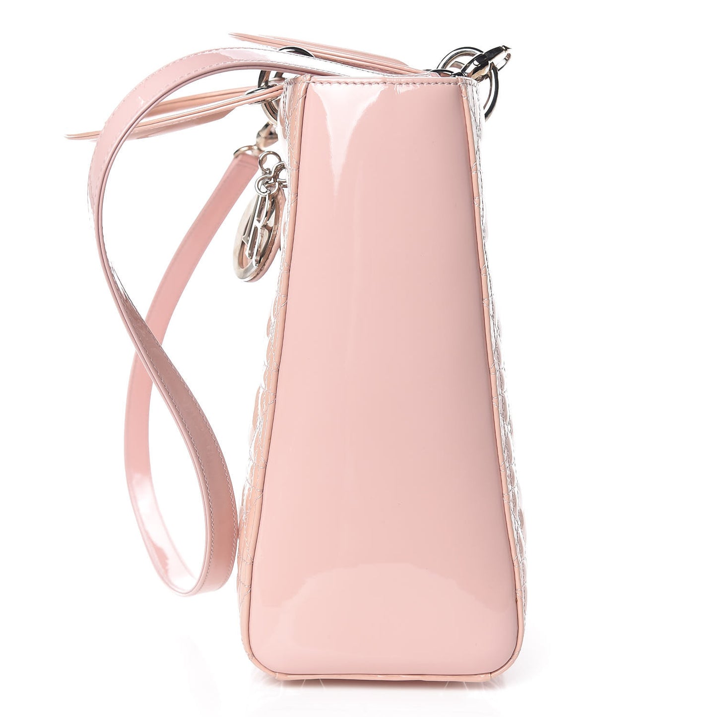 Patent Cannage Large Lady Dior Light Pink