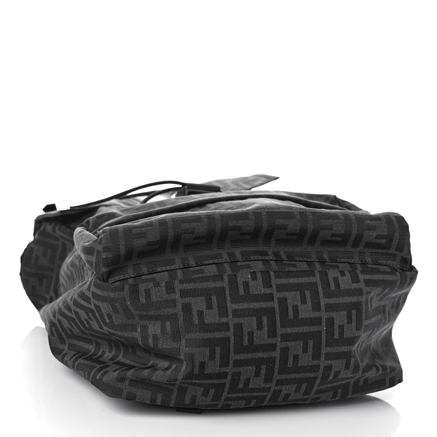Recycled Fabric Jacquard Vitello Astro FF 1974 Medium Fendiness Backpack Asfalto Black