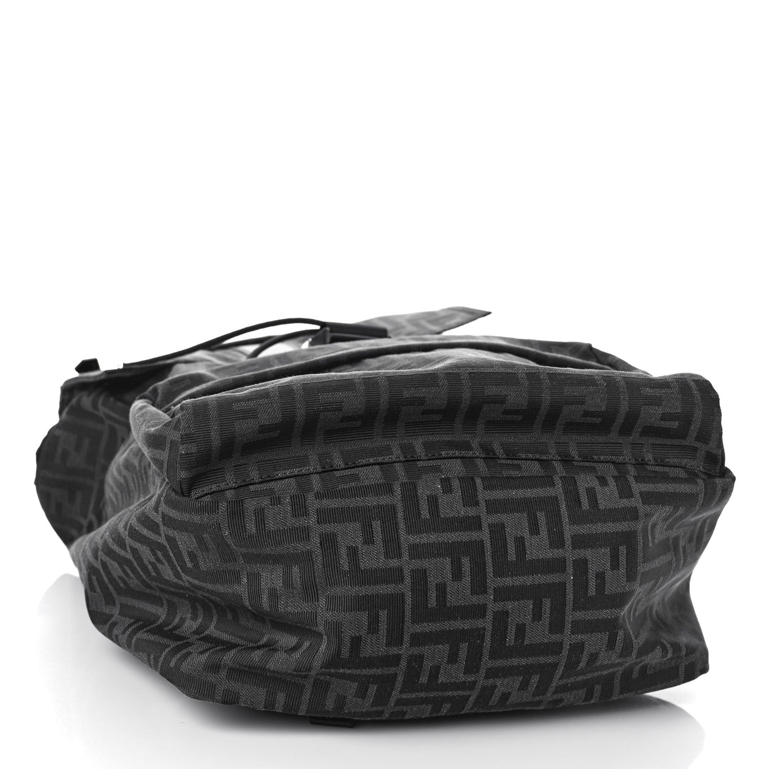 Fendi Recycled Fabric Jacquard Vitello Astro FF 1974 Medium Fendiness Backpack Asfalto Black 4 of 8