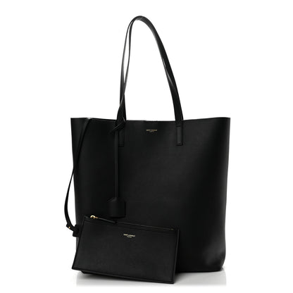 Saint Laurent Calfskin North-South Shopping Tote Black 3 of 13