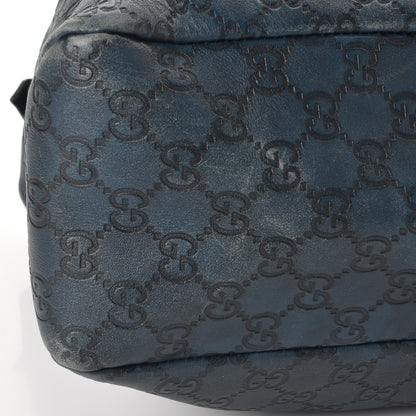 Gucci Guccissima Large Horsebit Chain Hobo Blue 11 of 15
