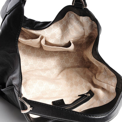 Gucci Washed Leather Medium Soft Stirrup Handle Bag 9 of 9