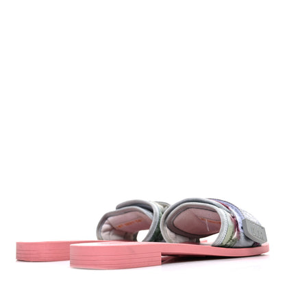 Christian Dior Canvas Nylon Camouflage Dio(r)evolution Mule Slide Sandals 36 Willow Green 5 of 11