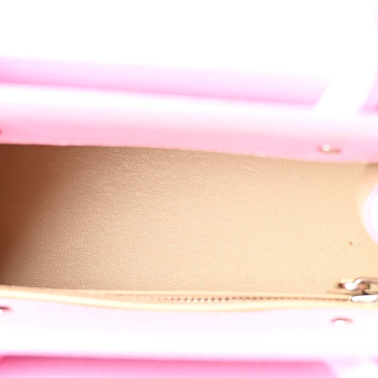Grained Calfskin Mini Horizon Satchel Bright Pink
