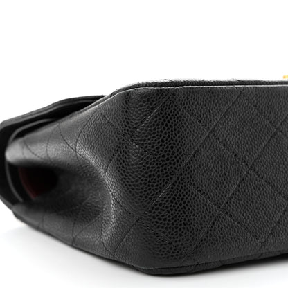 Chanel Caviar Quilted Jumbo Double Flap Black 9 of 14