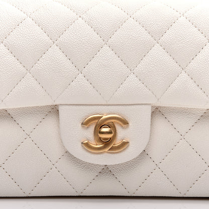 Chanel Caviar Quilted Mini Top Handle Rectangular Flap White 8 of 11