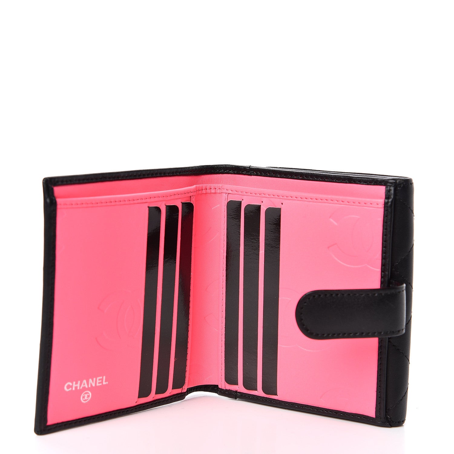 Chanel Calfskin Quilted Cambon Business Card Holder Black 5 of 9
