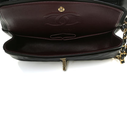 Chanel Lambskin Quilted Small Double Flap Black 4 of 14