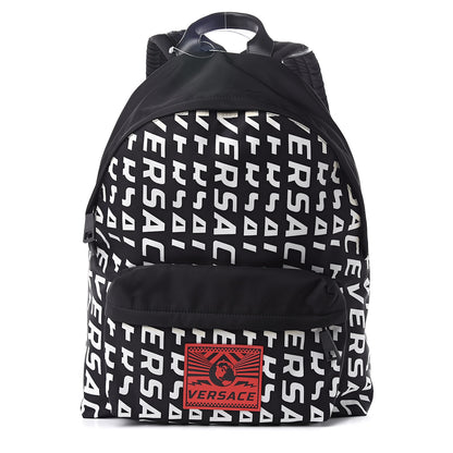 Versace Nylon St. Speed Logo Backpack Black Geranio 1 of 10