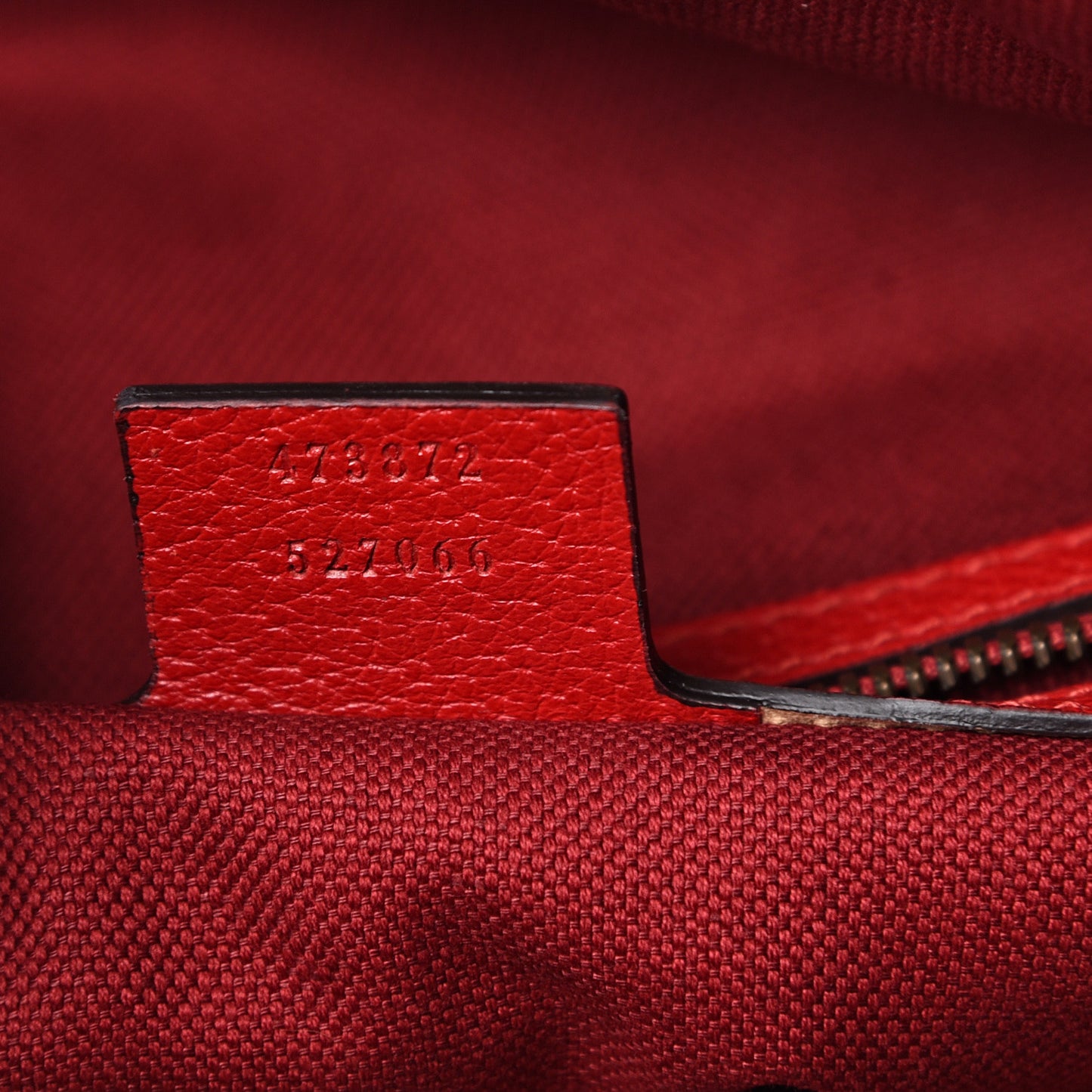 Canvas Logo Sylvie Stripe Drawstring Backpack Red