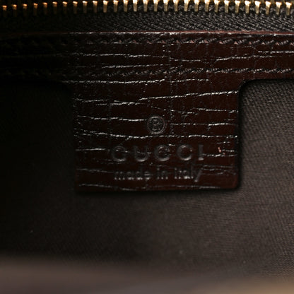 Gucci Monogram Web Junco Shoulder Bag Dark Brown 6 of 10