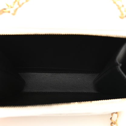 Chanel Caviar Quilted Small Pick Me Up Vanity Case White 5 of 10