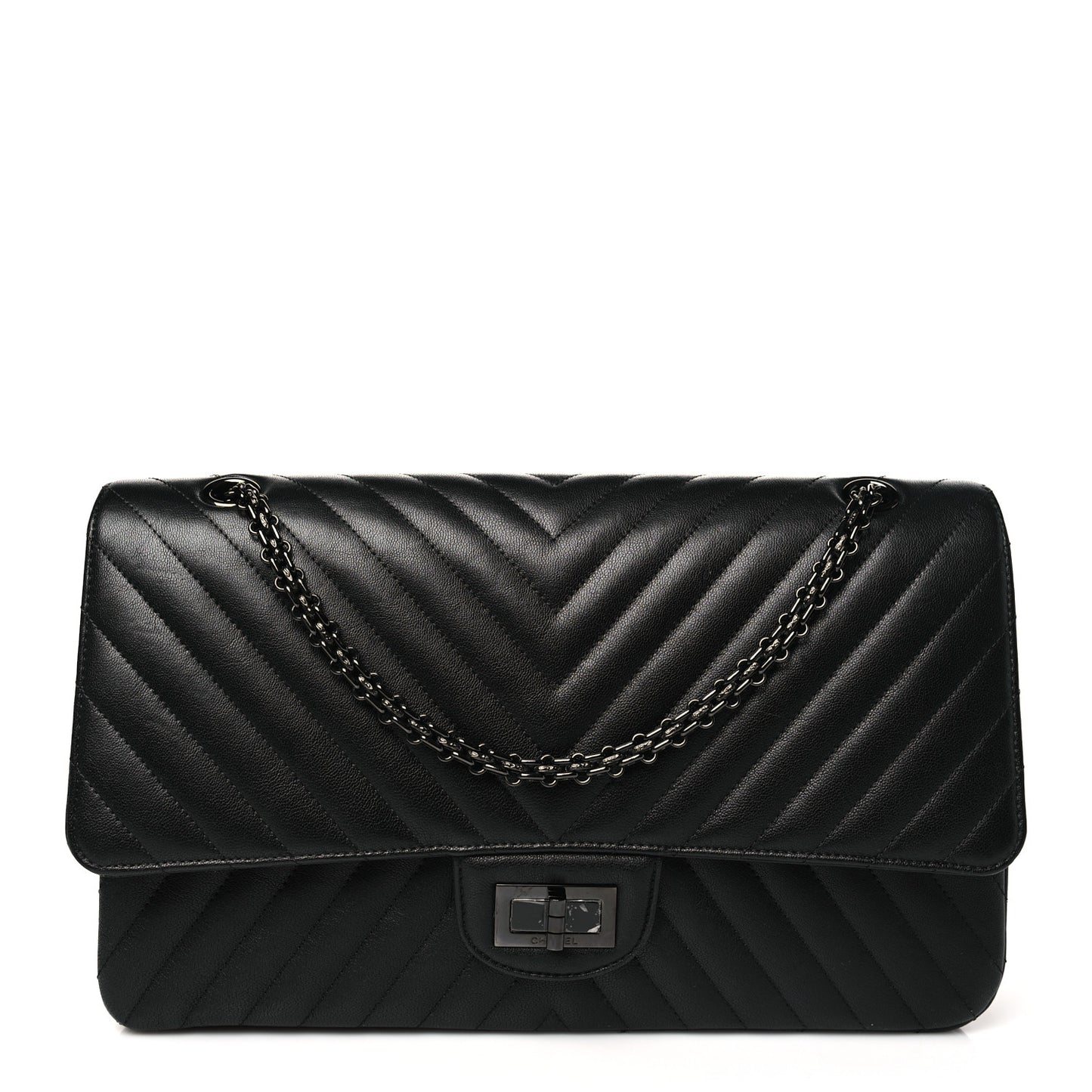 Sheepskin Chevron Quilted 2.55 Reissue 227 Flap So Black