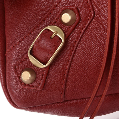 Balenciaga Chevre Classic Gold Hardware Premier Clutch Red 8 of 9