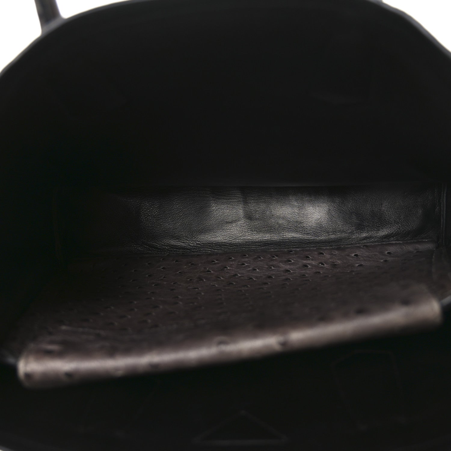 Prada Ostrich Double Bag Grey 5 of 9