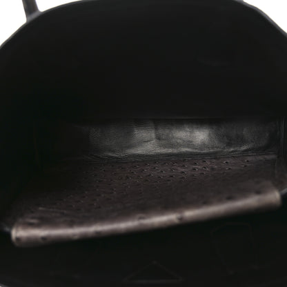 Prada Ostrich Double Bag Grey 5 of 9