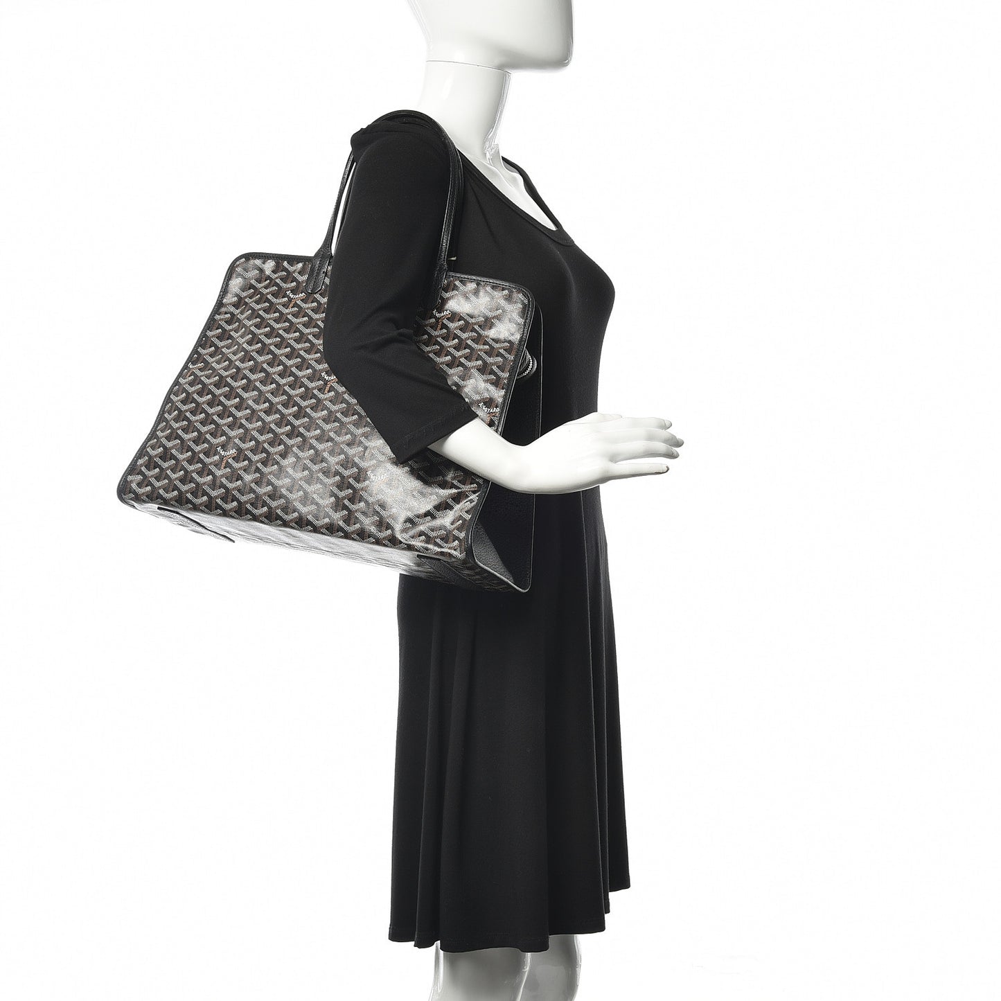 Goyardine Sac Hardy Pet Carrier PM Black