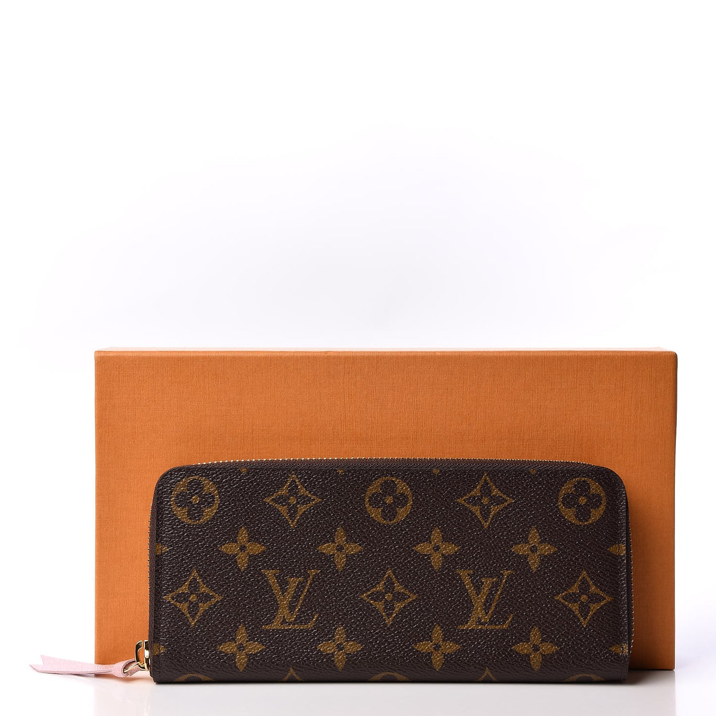 Monogram Clemence Wallet Rose Ballerine