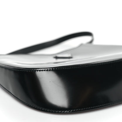 Prada Spazzolato Cleo Shoulder Bag Black 7 of 8